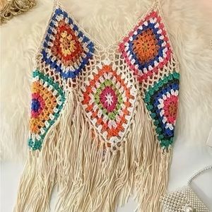 Bohemian Crochet Fringe Top